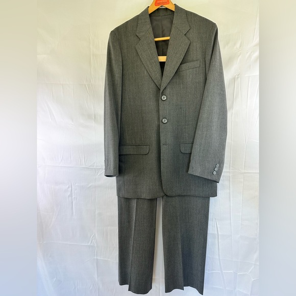 ✨Mad Men Sharkskin Style Hand-Crafted Slim Fit Suit✨